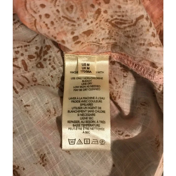 Anthropologie Pilcro The Tavi Women's Batik Print Blouse - Size Medium - Picture 9 of 12